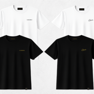【CLOUDIUS】プレミアム Tシャツ（6.2oz）ブランド WordMark ロゴ （フロントチェスト） TEE　