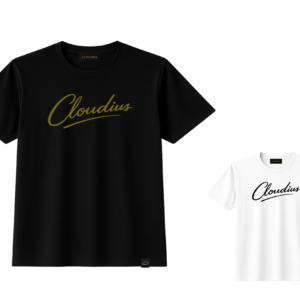 【CLOUDIUS】WORDMARK TEE｜WM  SIGNATURE｜6.2oz コーマ糸 (CLD-TW002-FM)